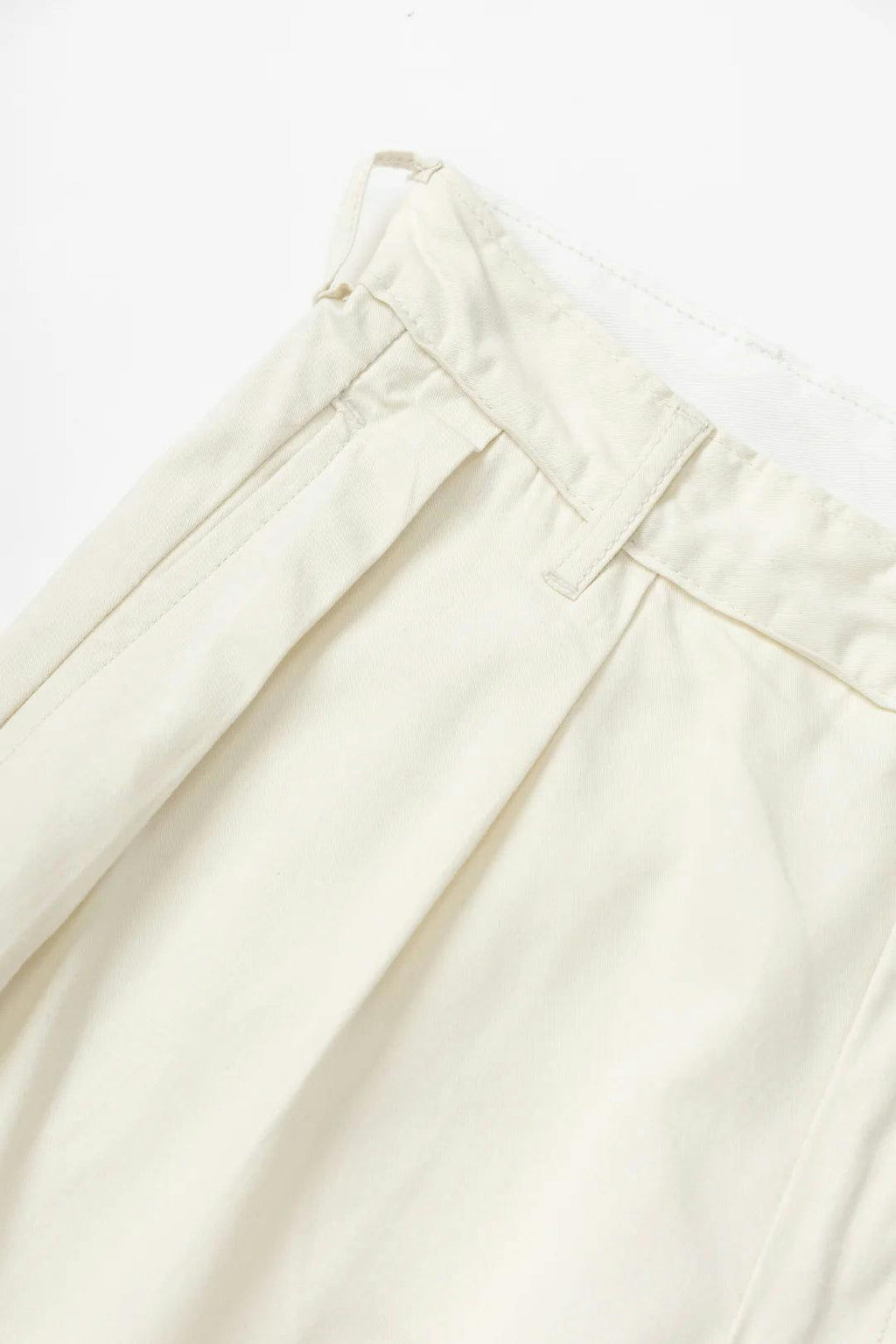 Service Works Twill Part Timer Shorts in Off White