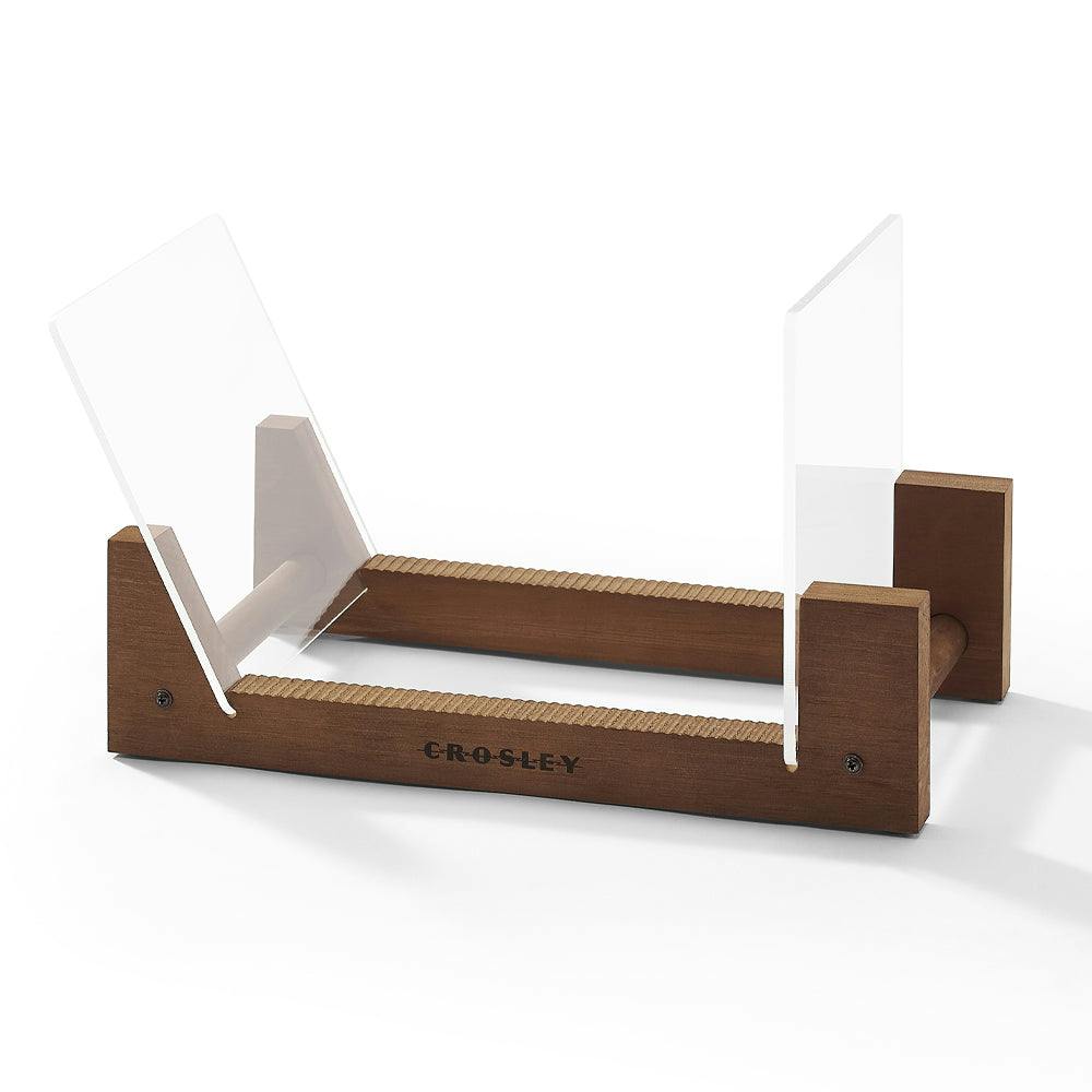 Crosley Voyager Bluetooth Portable Turntable + Bundled Crosley Record Storage Display Stand - Tan