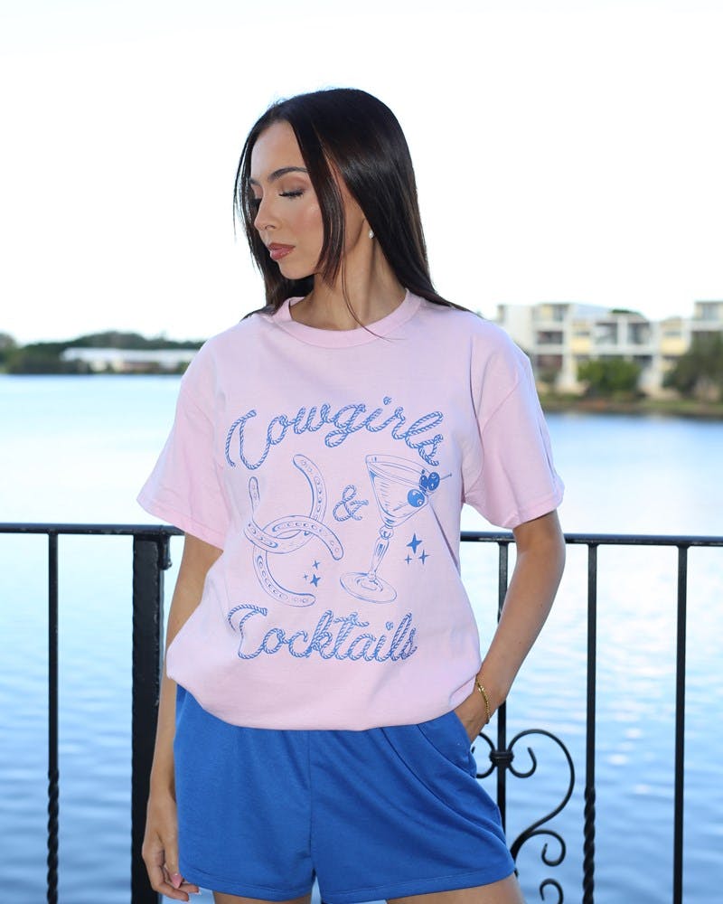 Cowgirls & Cocktails Tee