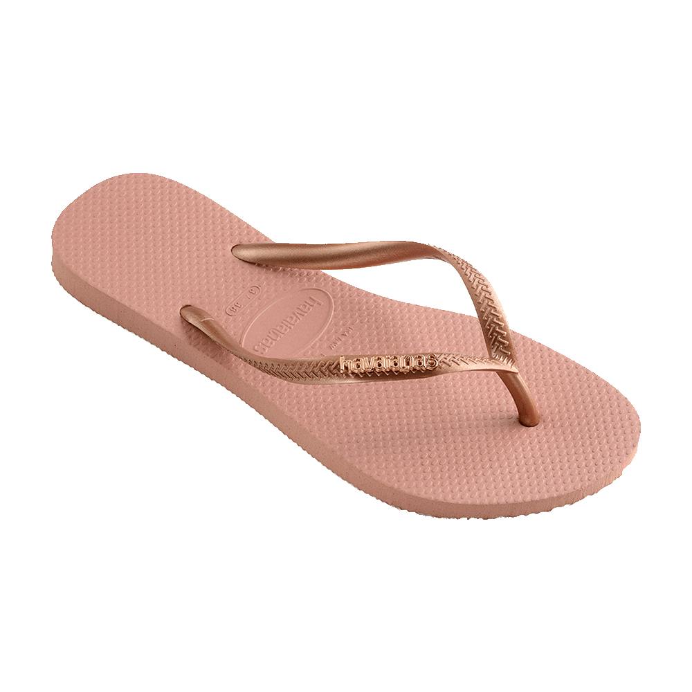 Slim Metal Logo Thongs