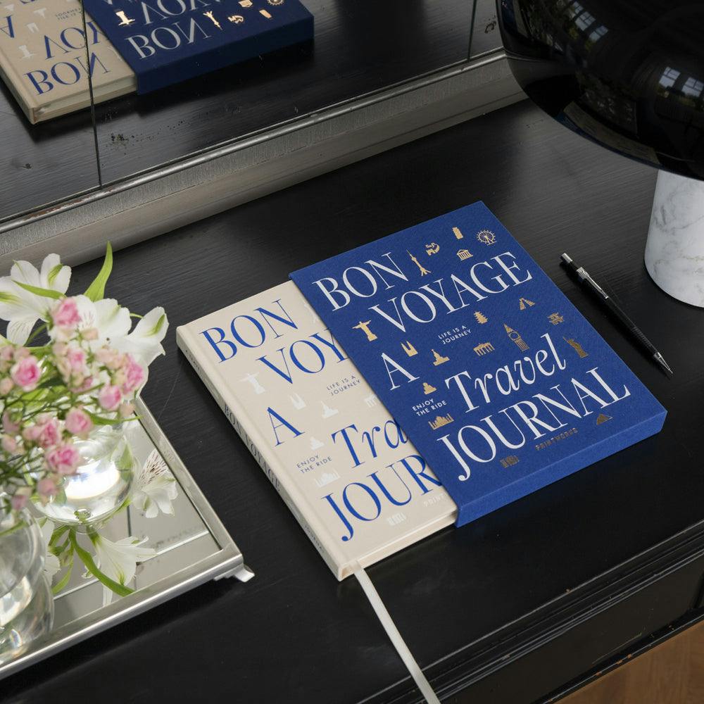 Printworks Bon Voyage Travel Journal-Blue Beige