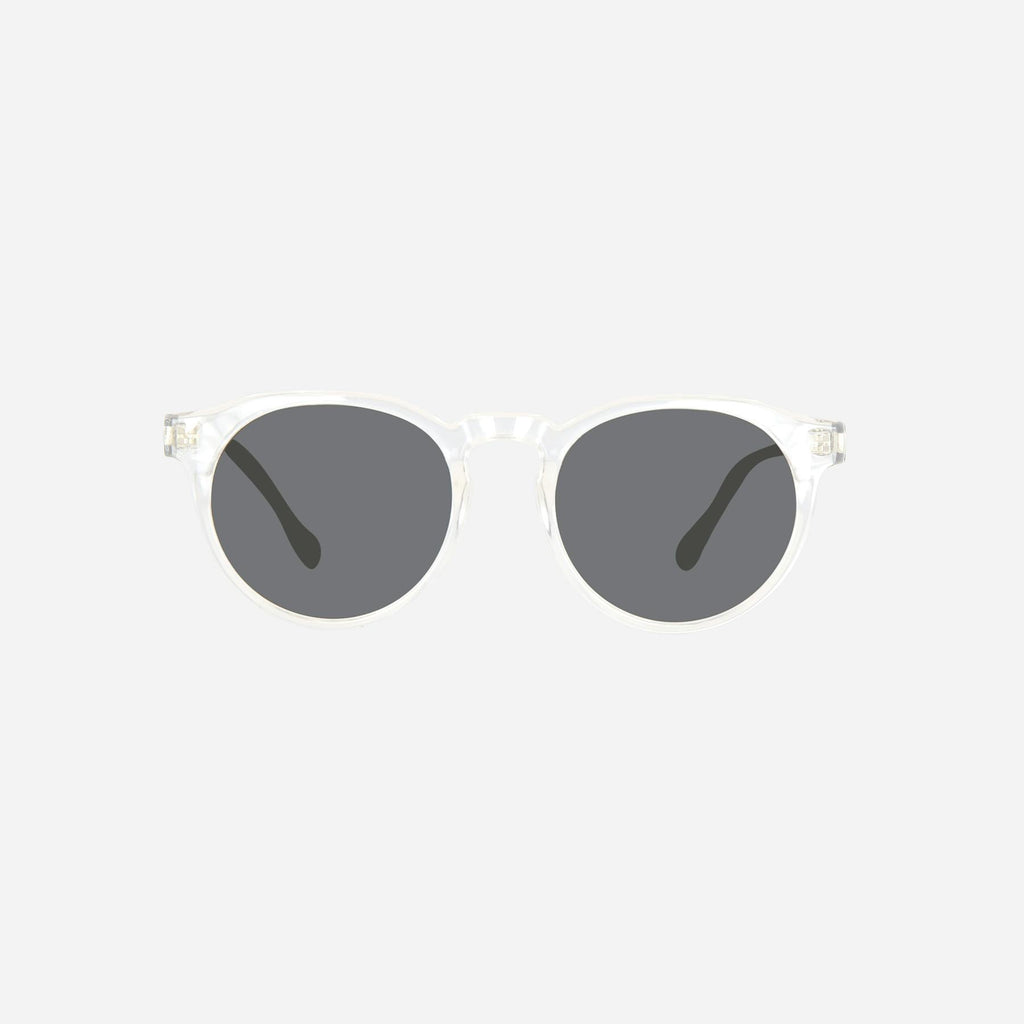 Hudson - Crystal Clear Frame Grey Lens