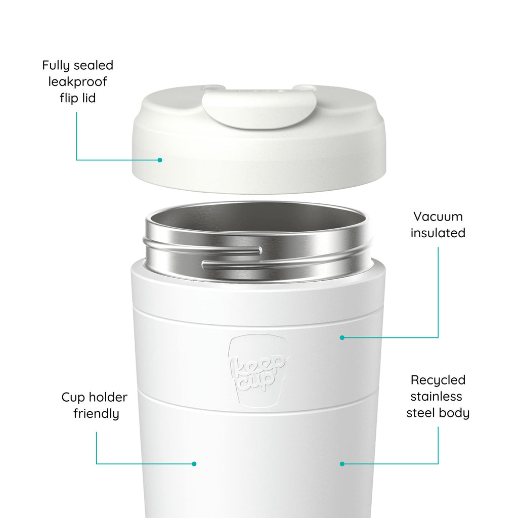 Commuter Insulated Travel Cup - 12oz | Bone White