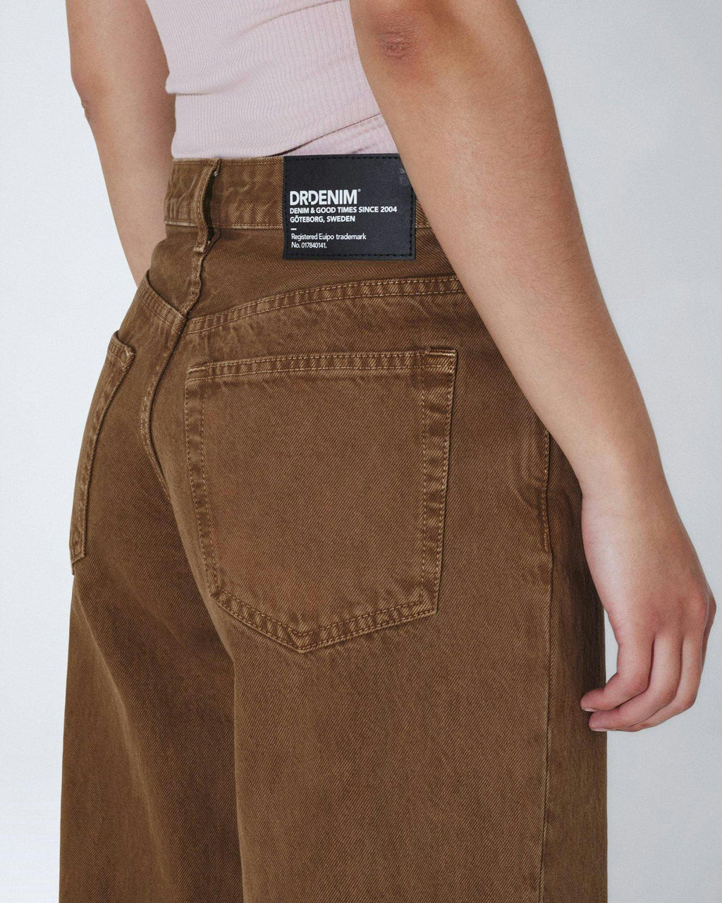 Rhue Low Wide Jeans TALL - Washed Teak