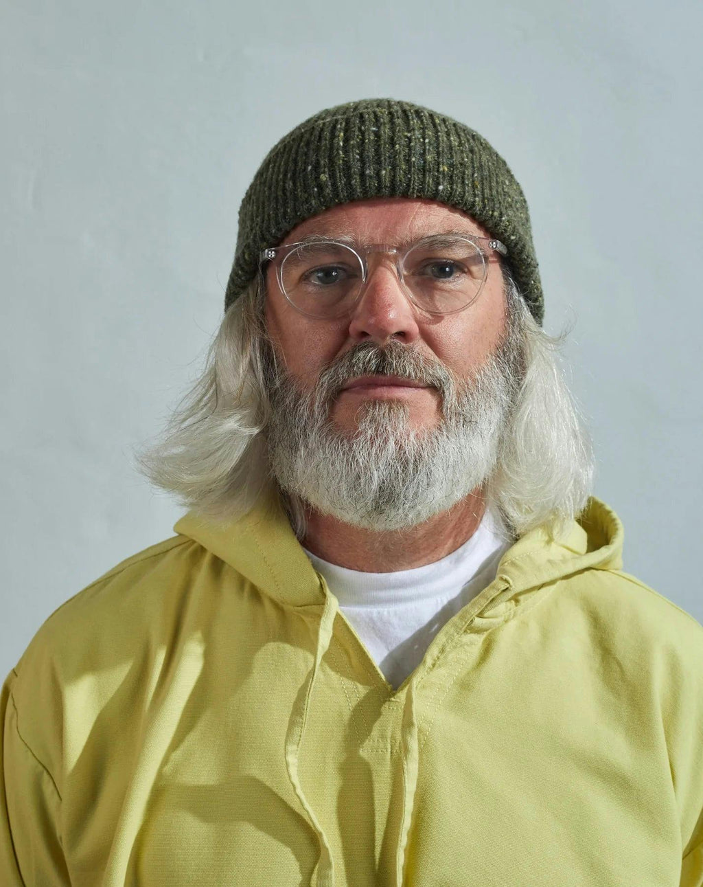Uskees 4003 Speckled Donegal Wool Beanie in Army Green