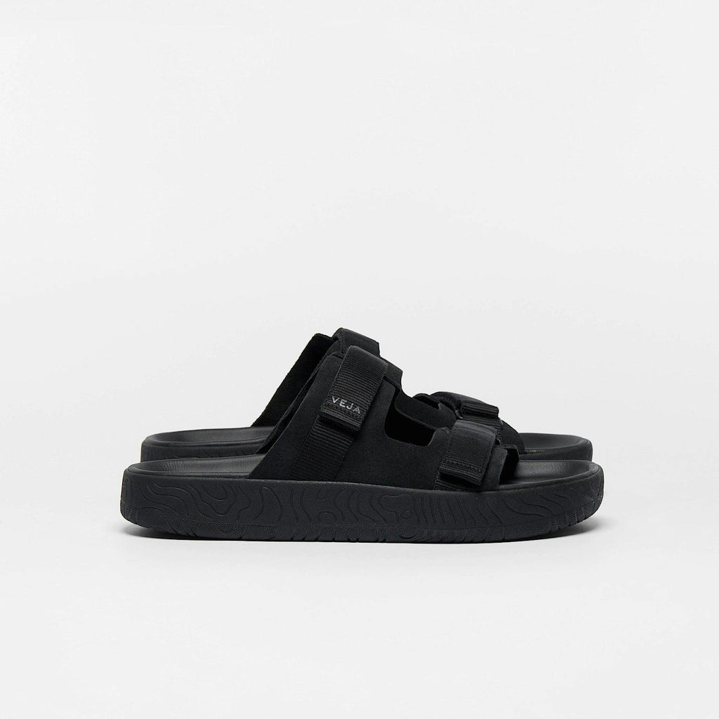 VEJA Arpoador Suede Sandal in Black