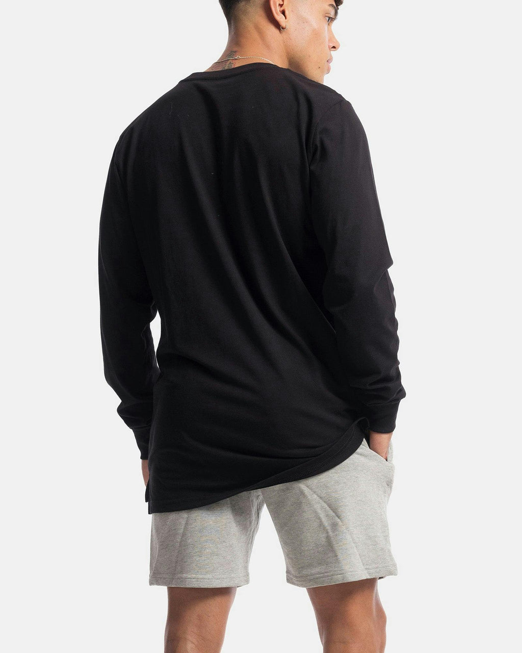 Palm Embroidery Long Sleeve Tee