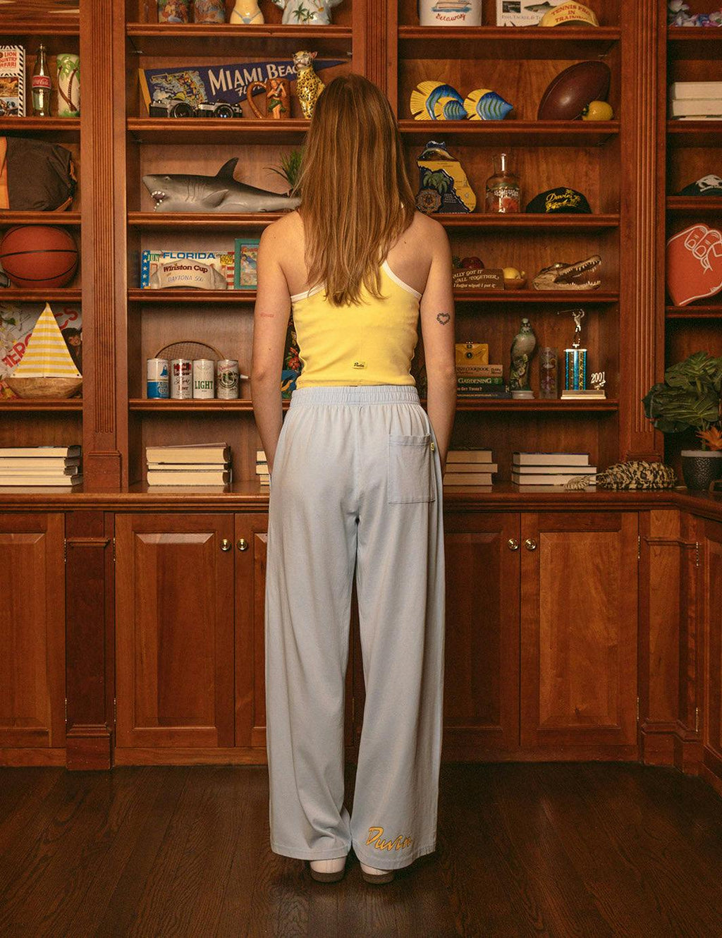 Souvenir Cotton Beach Pant - Blue
