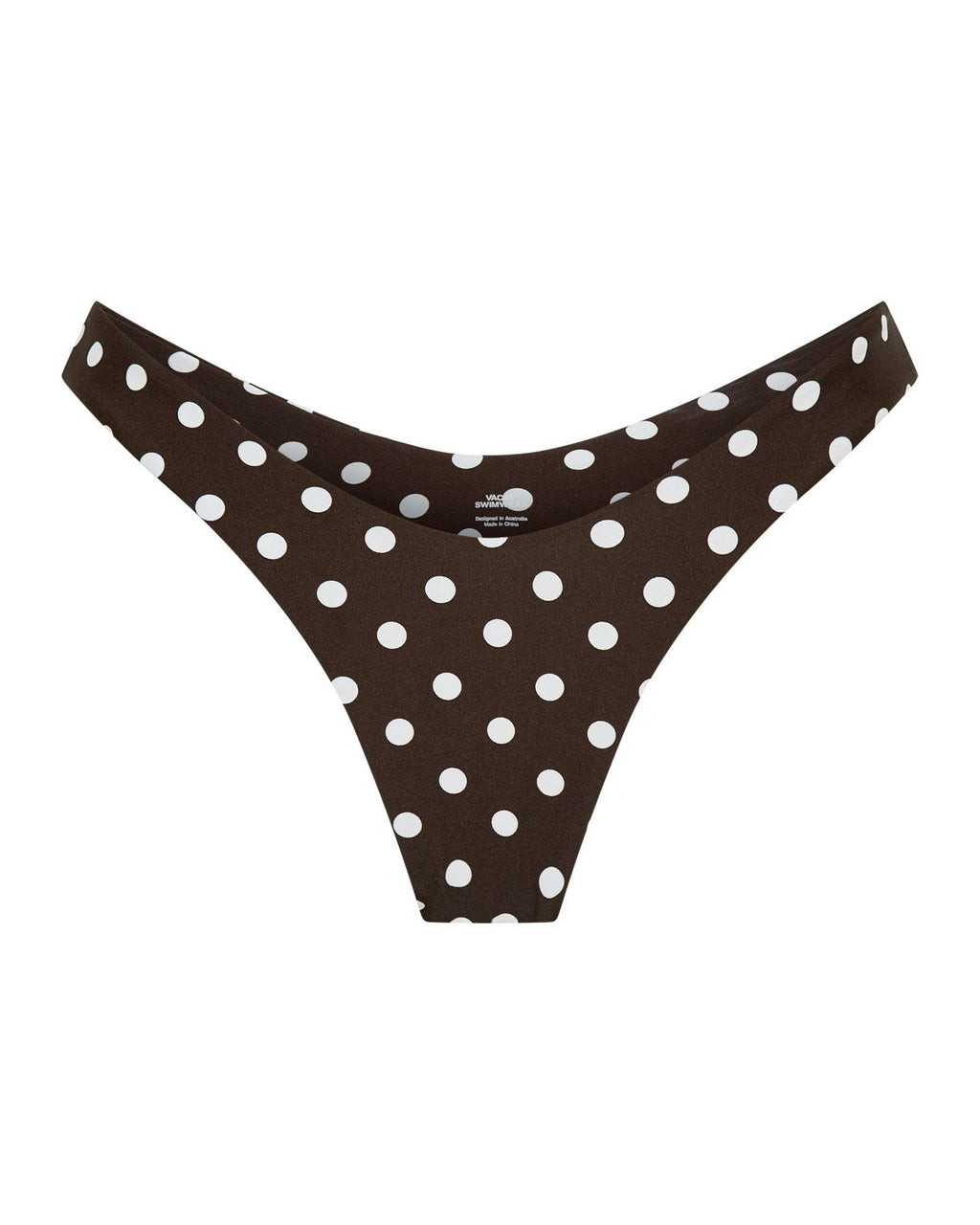 Positano Bottom Chocolate Polka