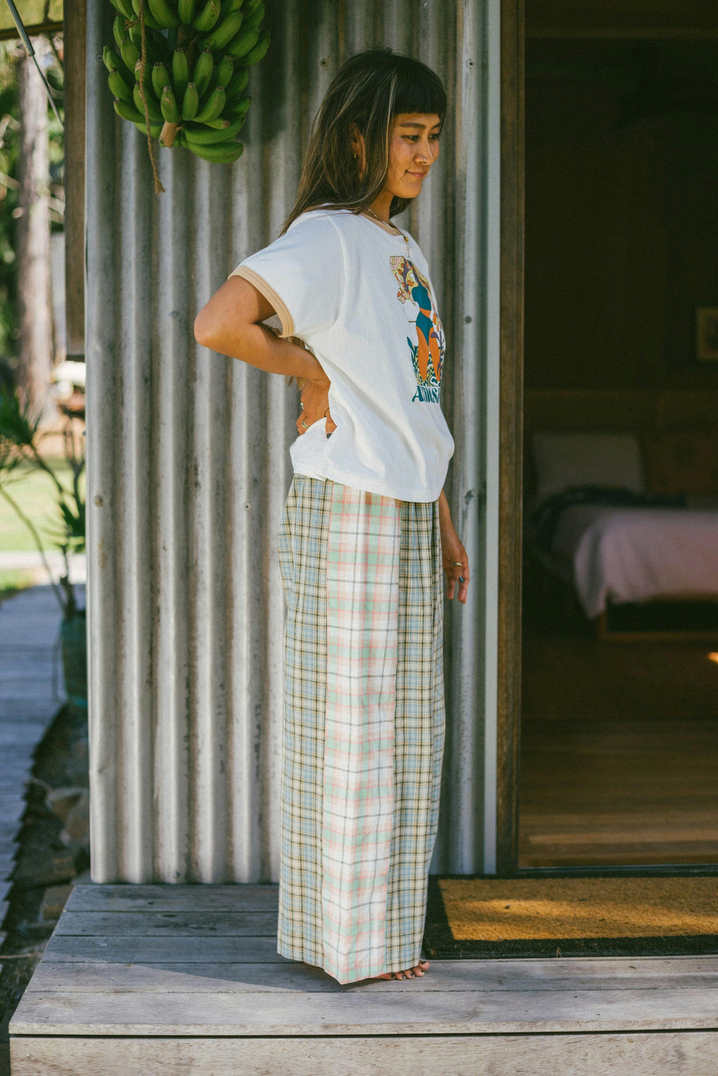 Patchwork Pant in Cottage Plaid