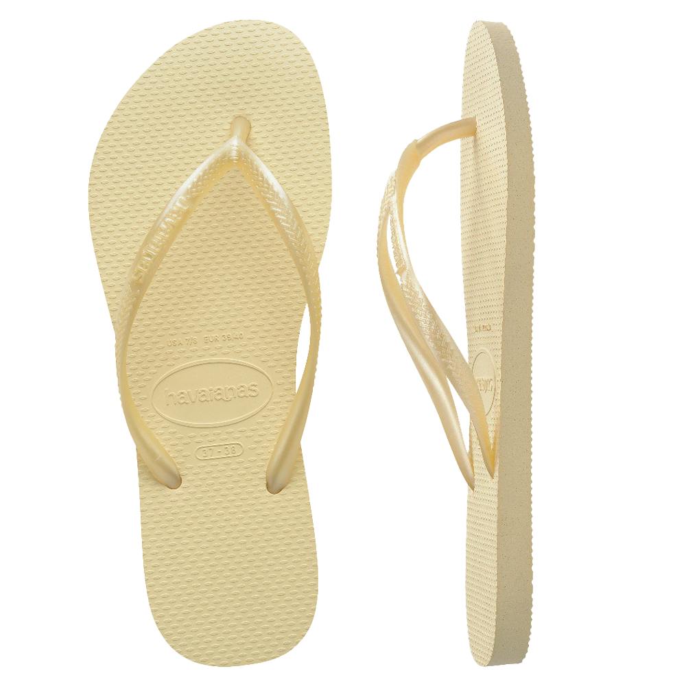 Slim Metallic Thongs
