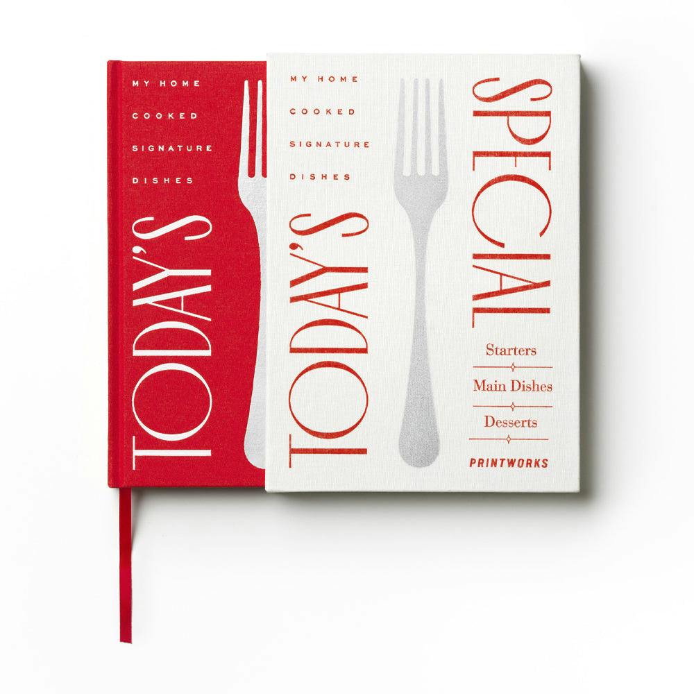 Printworks Recipe Book Todays Special-Red White