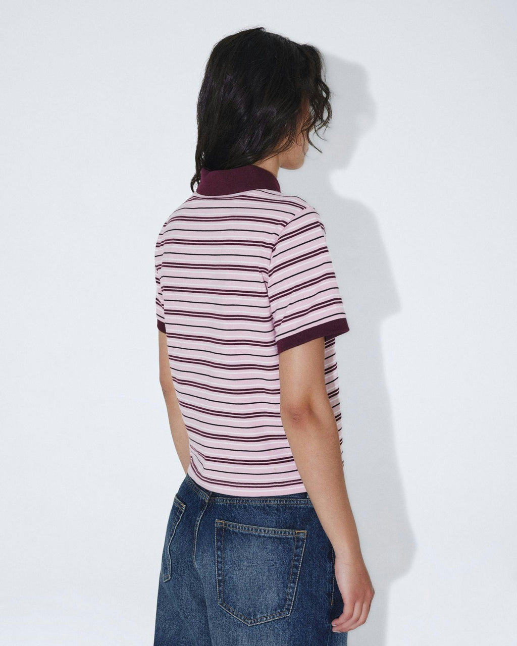 Jade Polo - Pink Stripe