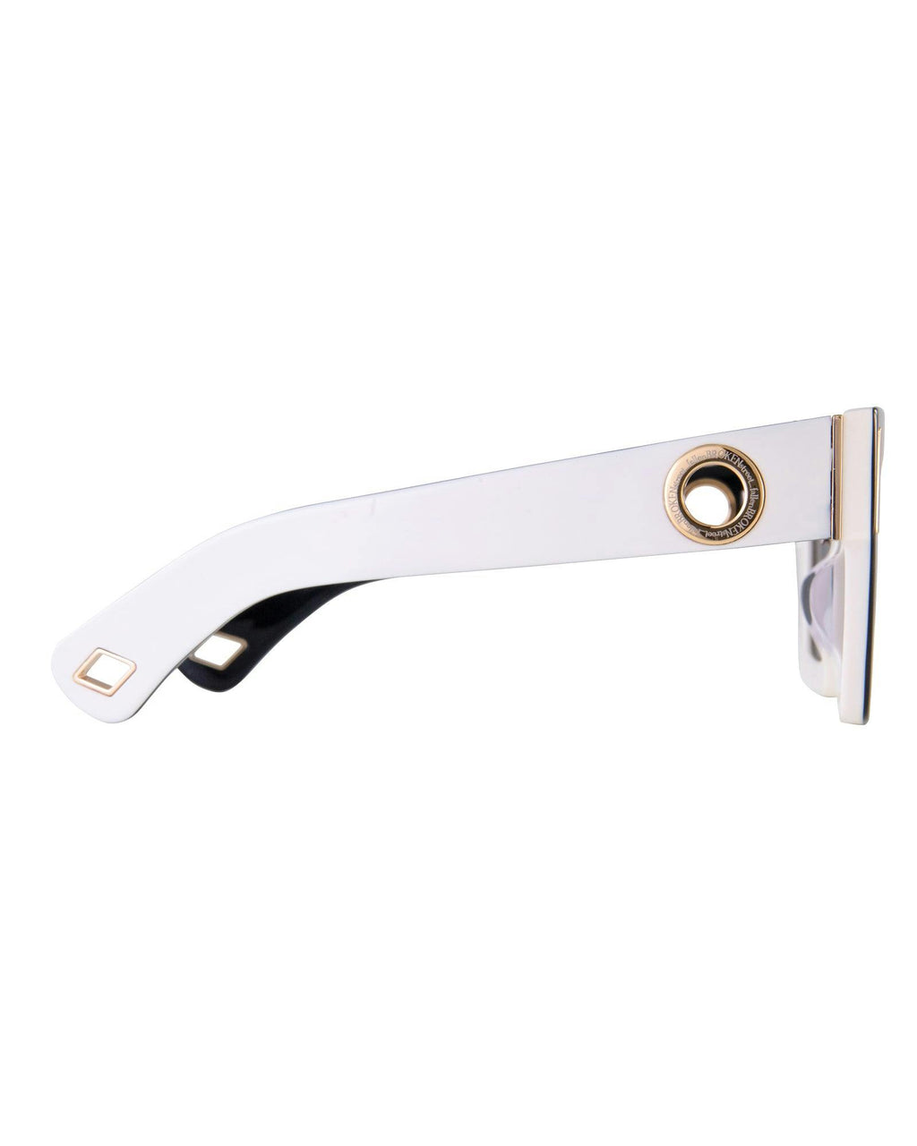 The Mischief - White/Black Sunglasses | Black Polarised Lenses