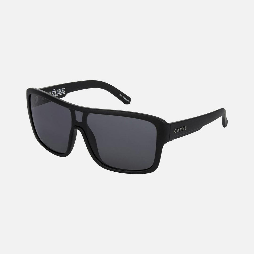 Anchor Beard - Matte Black Frame with Grey Polarized Lens