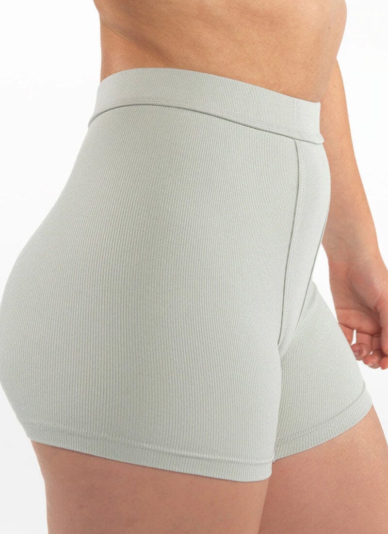 RIBBED BOXER - SAGE