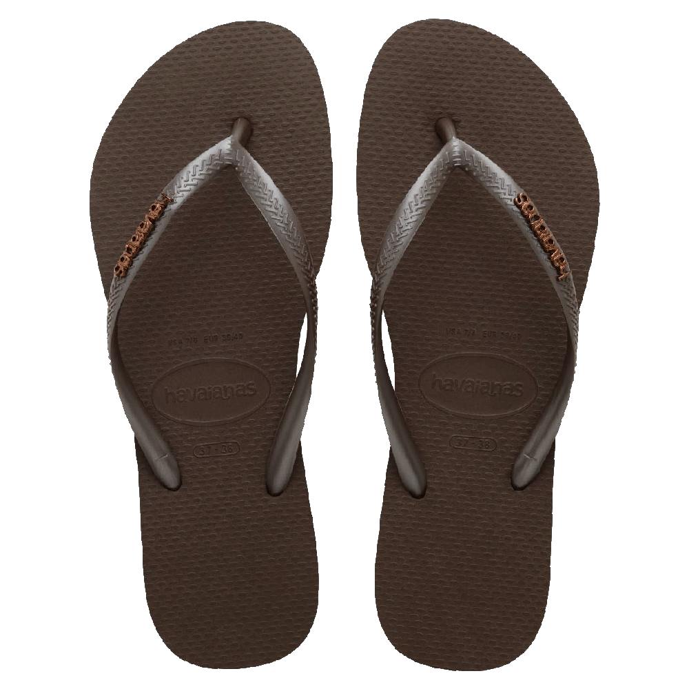 Slim Metal Logo Thongs