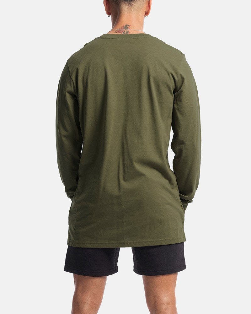 Palm Embroidery Long Sleeve Tee