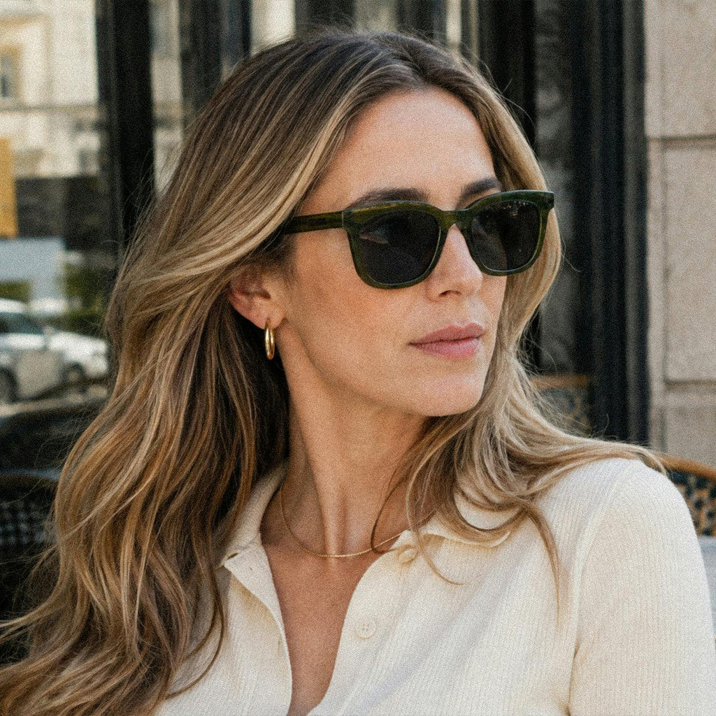 Nelson - Crystal Moss Green Frame with Grey Lens
