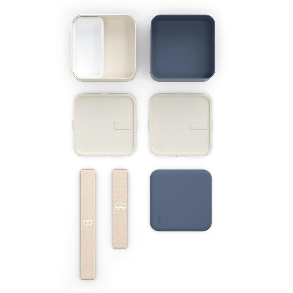 Monbento Mb Square Bento Box - Blue Natural