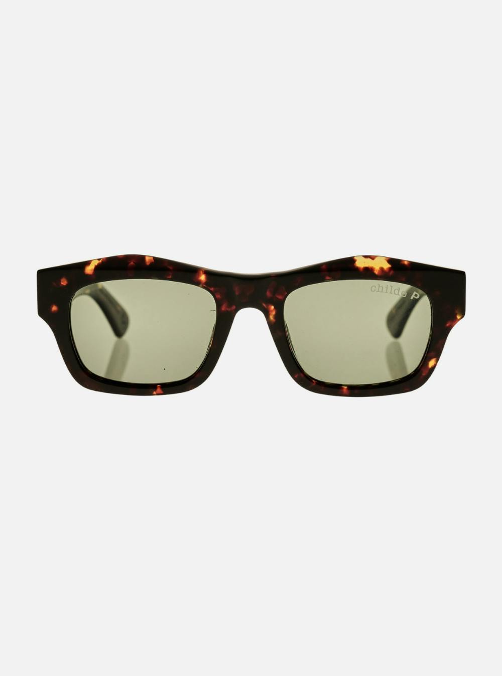 FOLSOM Gloss Havana Tort | Green Polarised Bio Lens