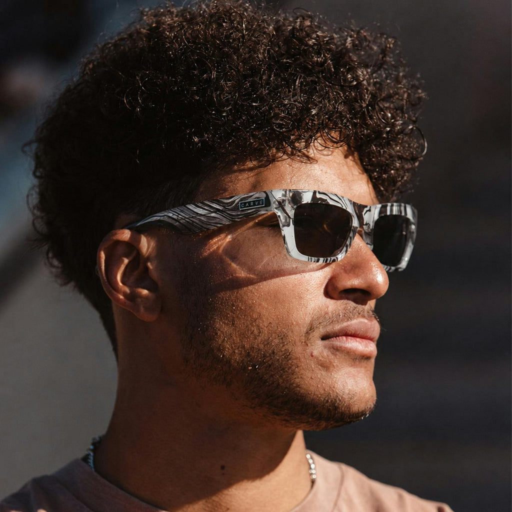 Solis - Gloss Crystal Clear Swirl Frame with Grey Lens