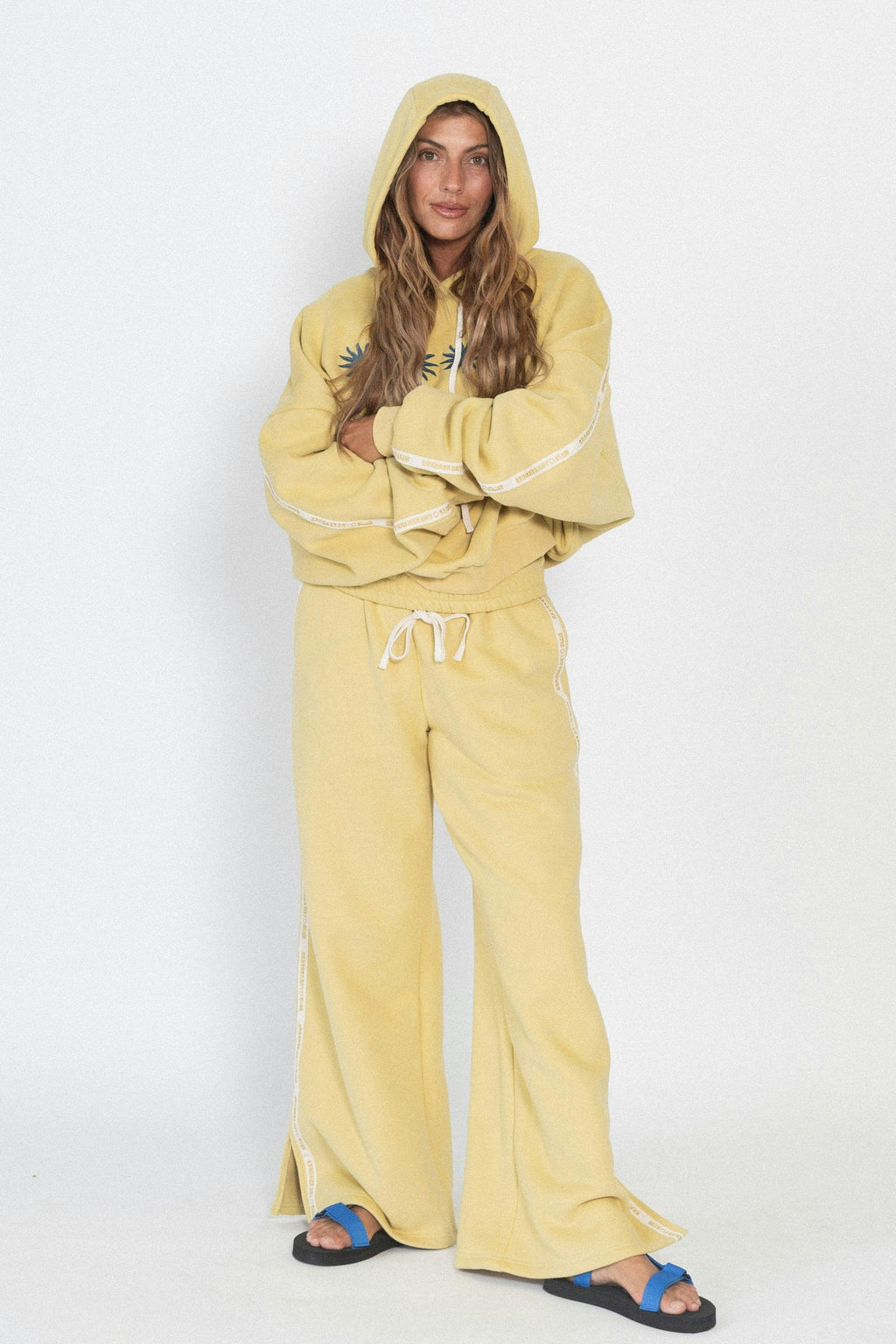 Cloud Racer Sunburst Hoodie - Lemon