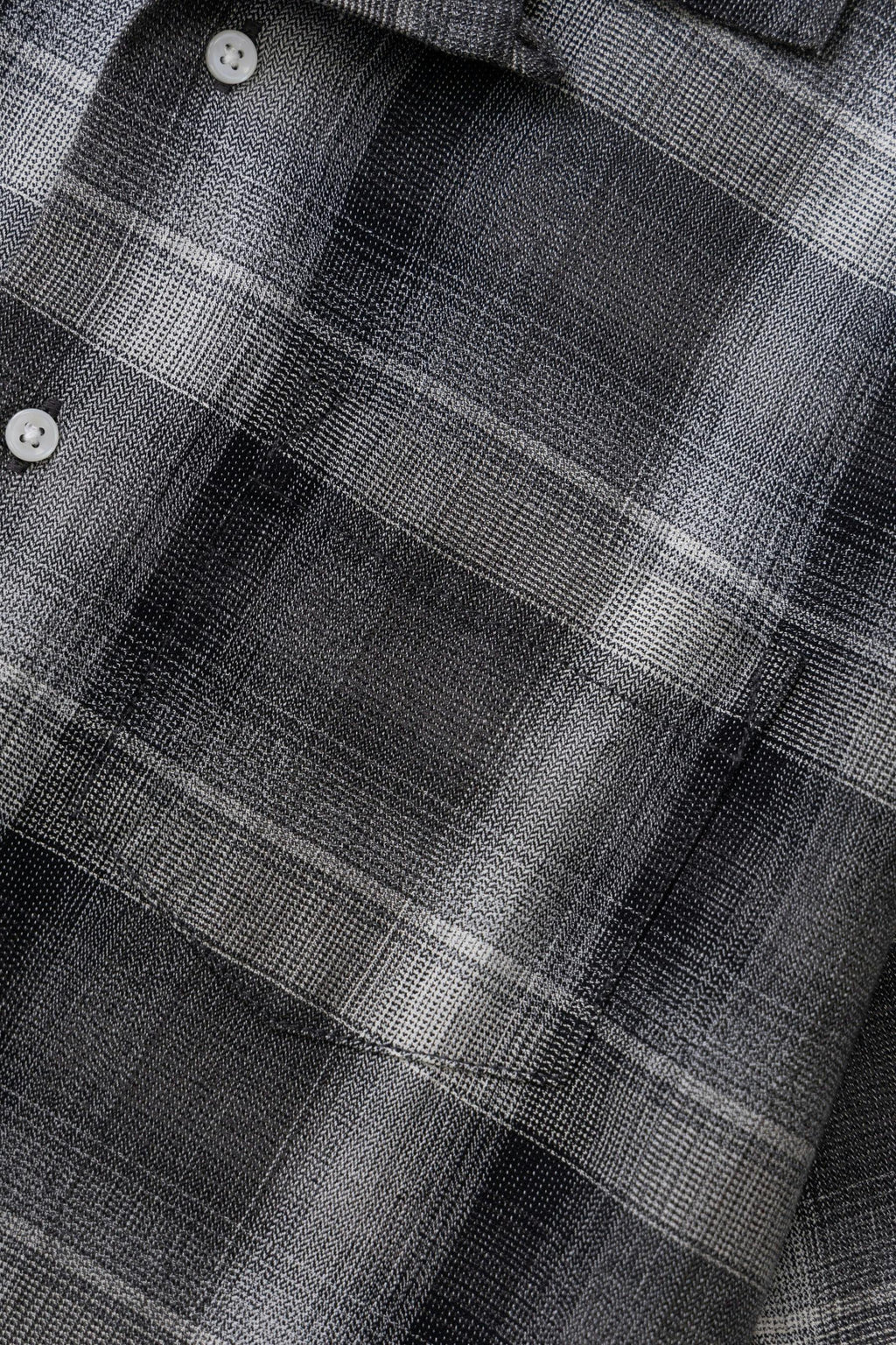 Service Works Plaid Resort Shirt in Black