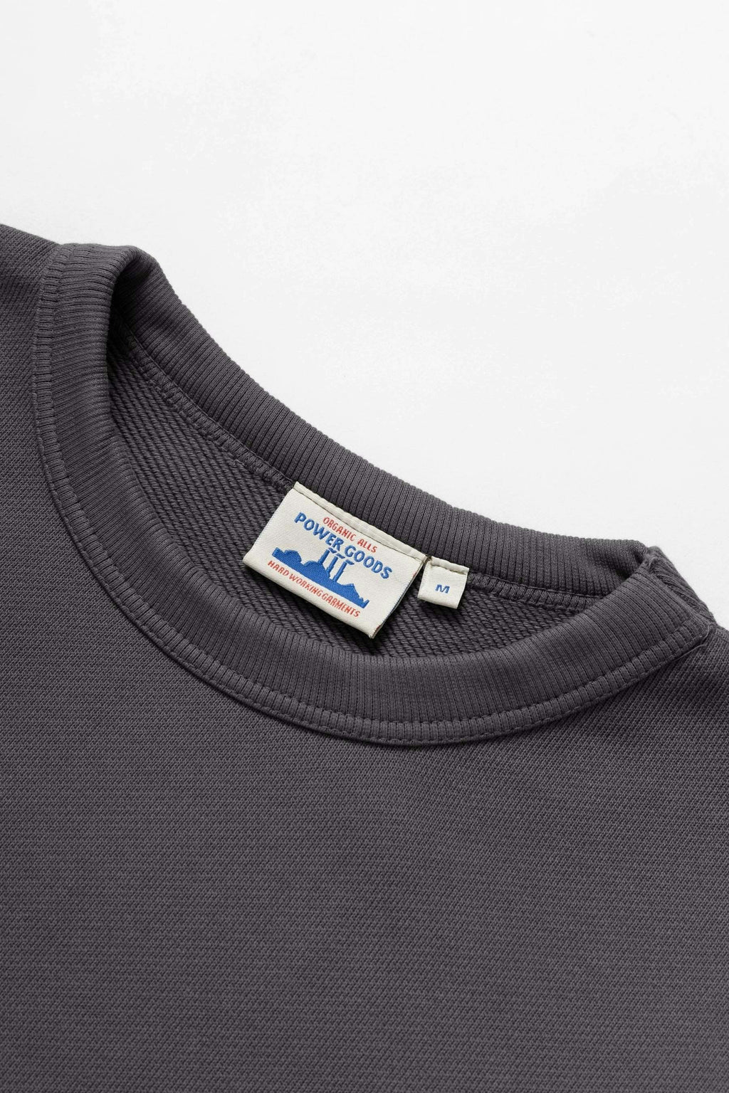 Power Goods Loopback Crewneck in Washed Black