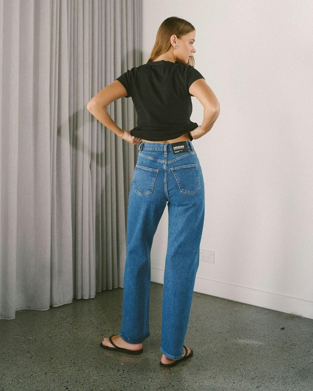 Echo High Straight Jeans - Bay Mid Retro