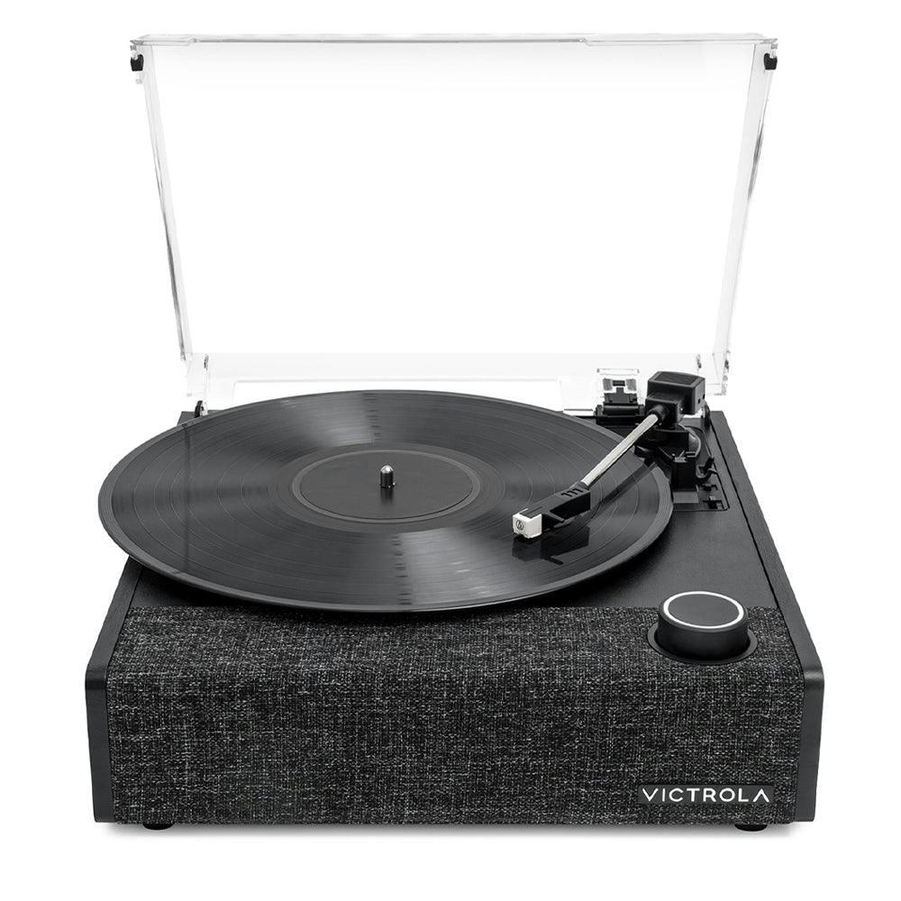 Victrola Eastwood II Turntable - Black + Turntable Stand Bundle - Black