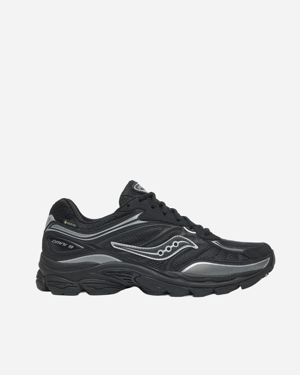 Saucony ProGrid Omni 9 GTX in Black/Silver