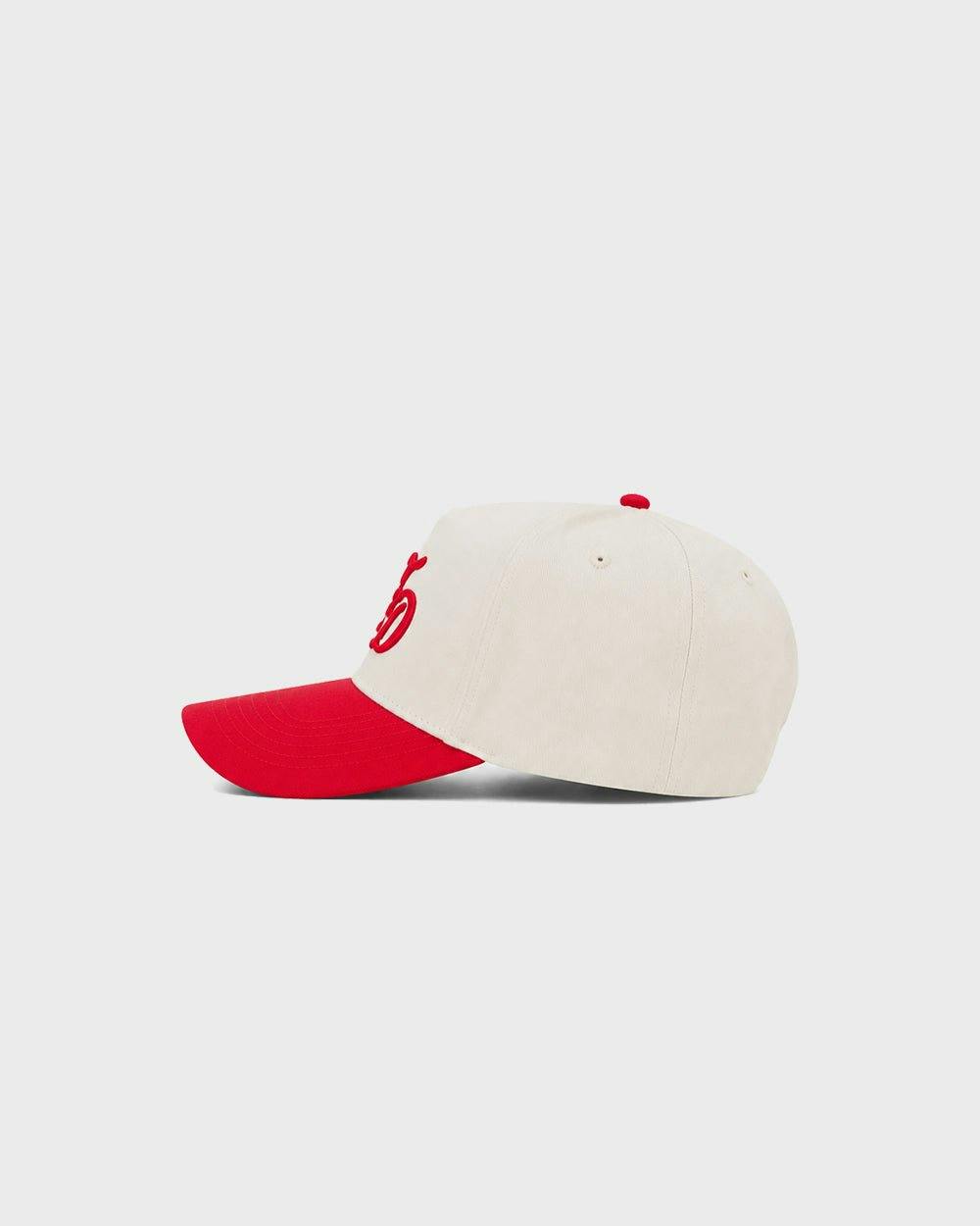 "KD" A-Frame Hat - Red / Cream