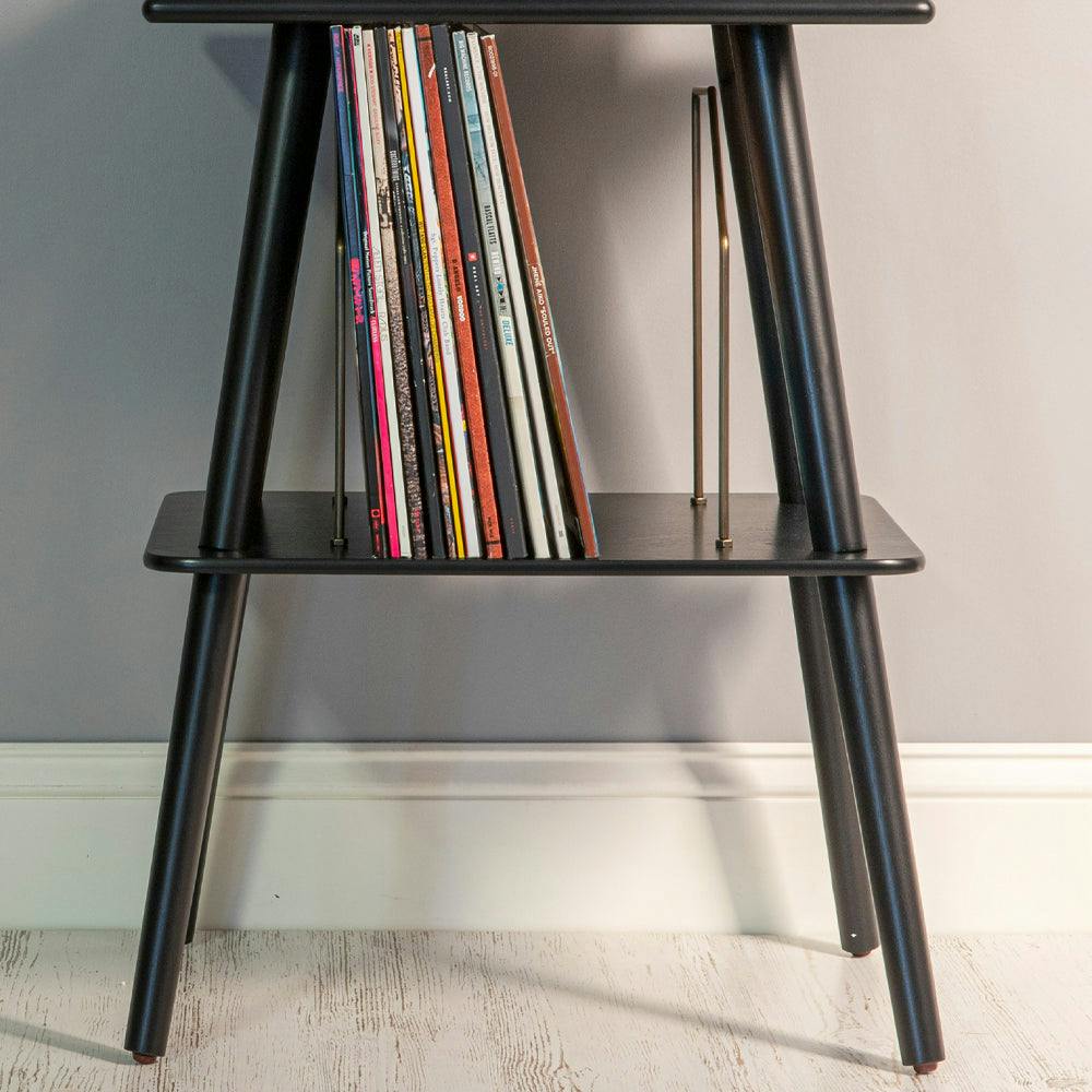 Victrola Eastwood II Turntable - Black + Turntable Stand Bundle - Black