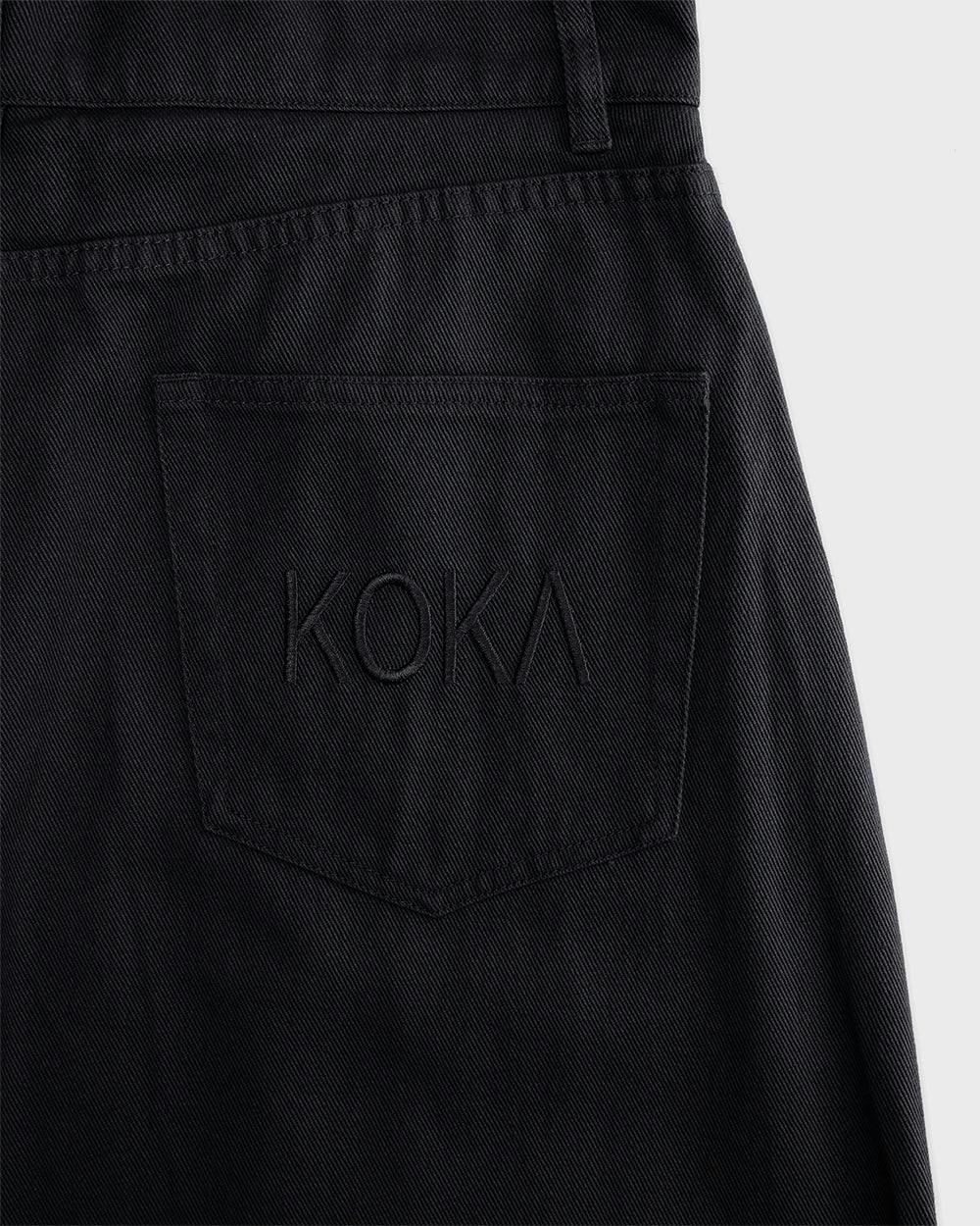 Barrel Leg Pants - Black