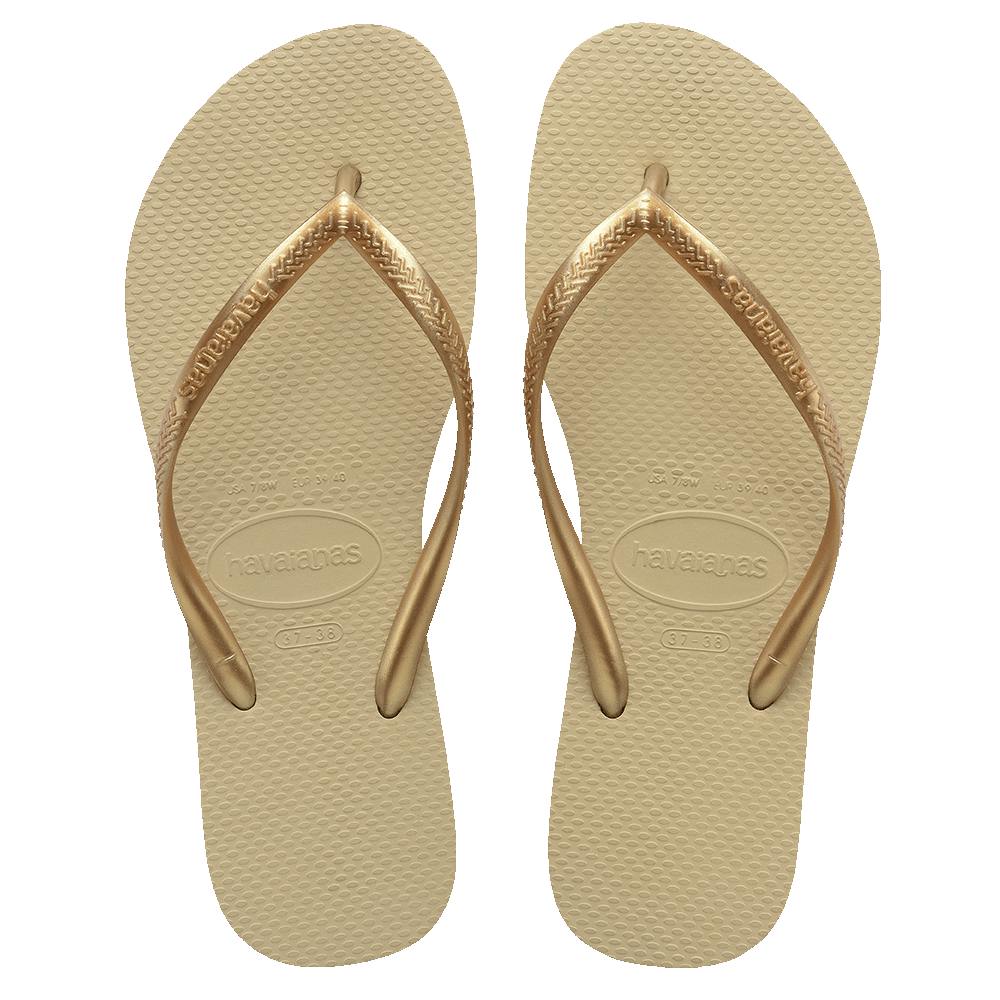 Slim Metallic Thongs