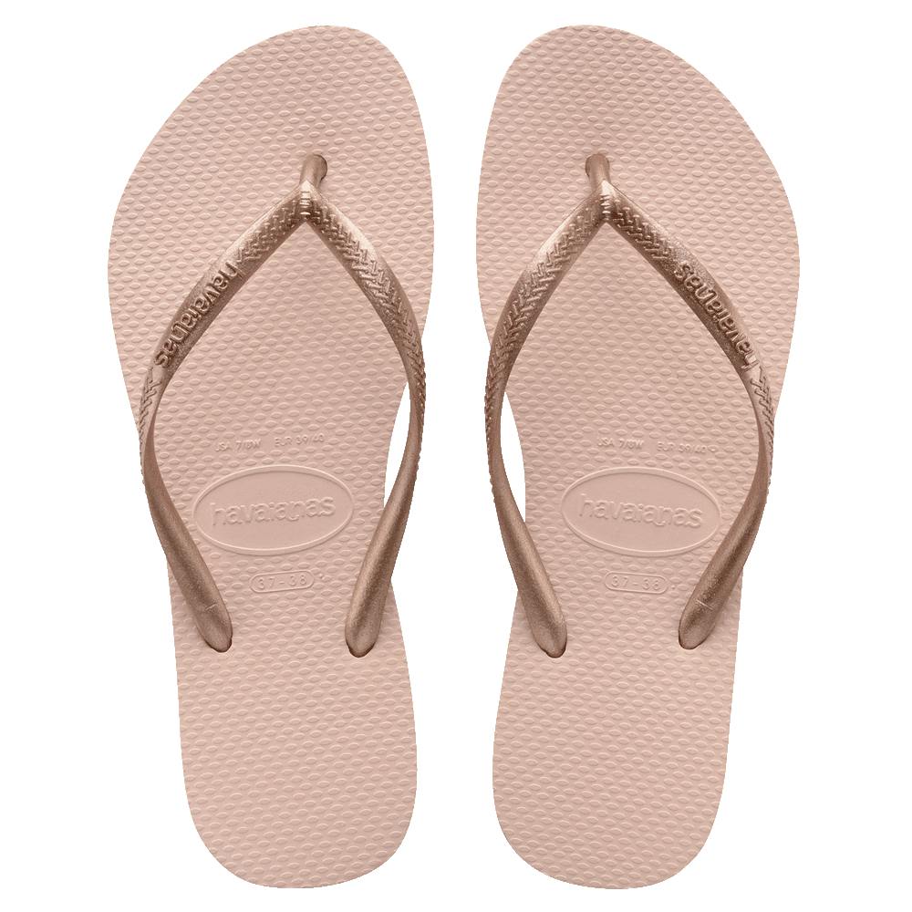 Slim Metallic Thongs
