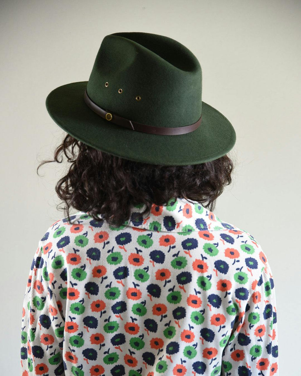 The RataTat Felt Hat - Forest Green