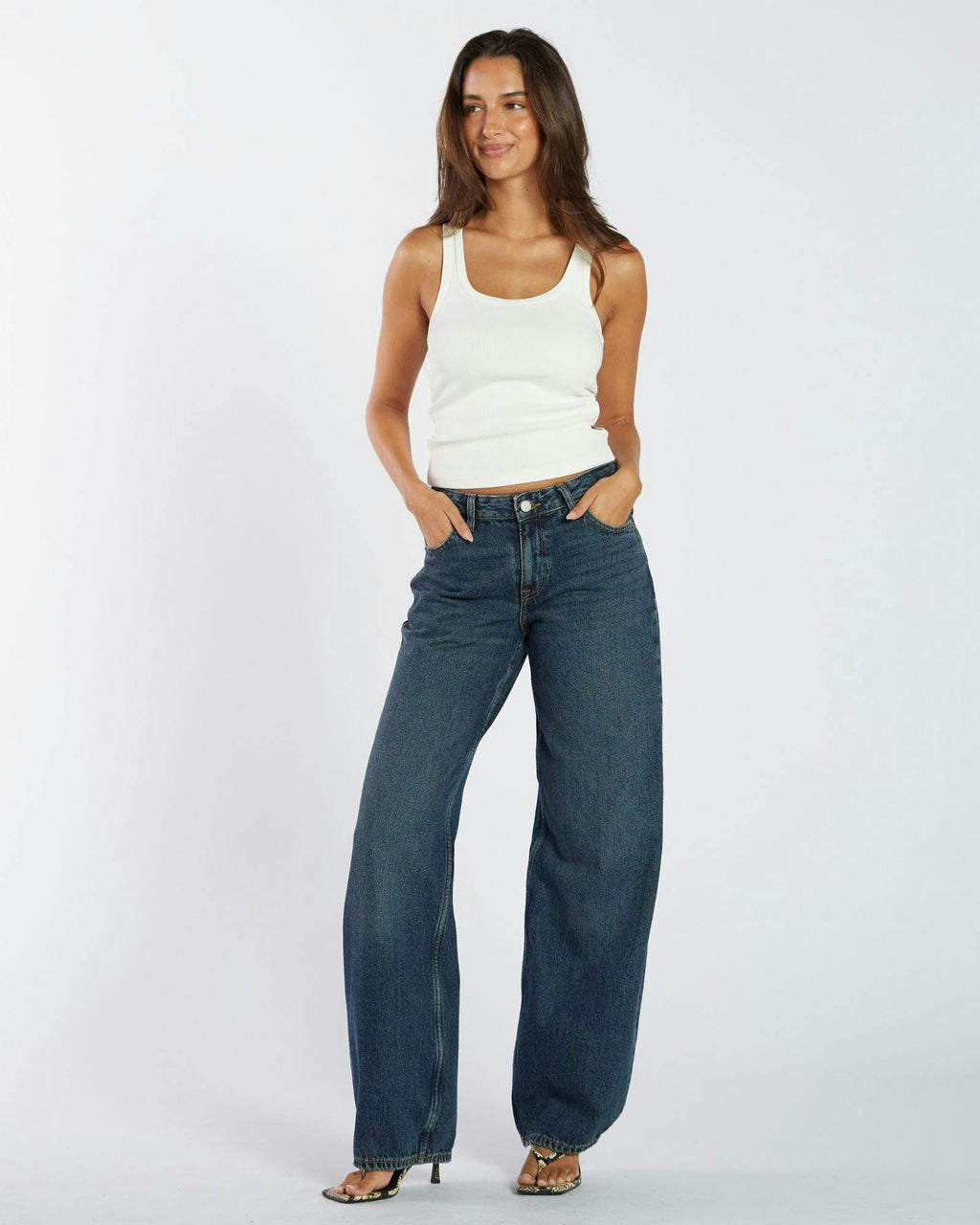 Hill Low Relaxed Jeans - Canyon Dark Used