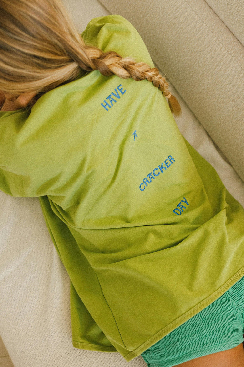 Sunburst Box Tee - Wasabi