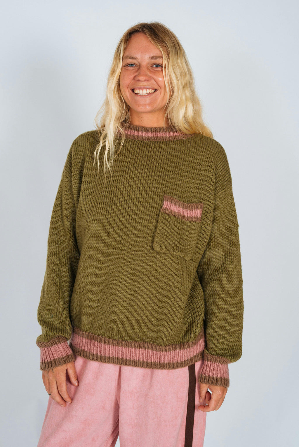 Khaki Knit Jumper