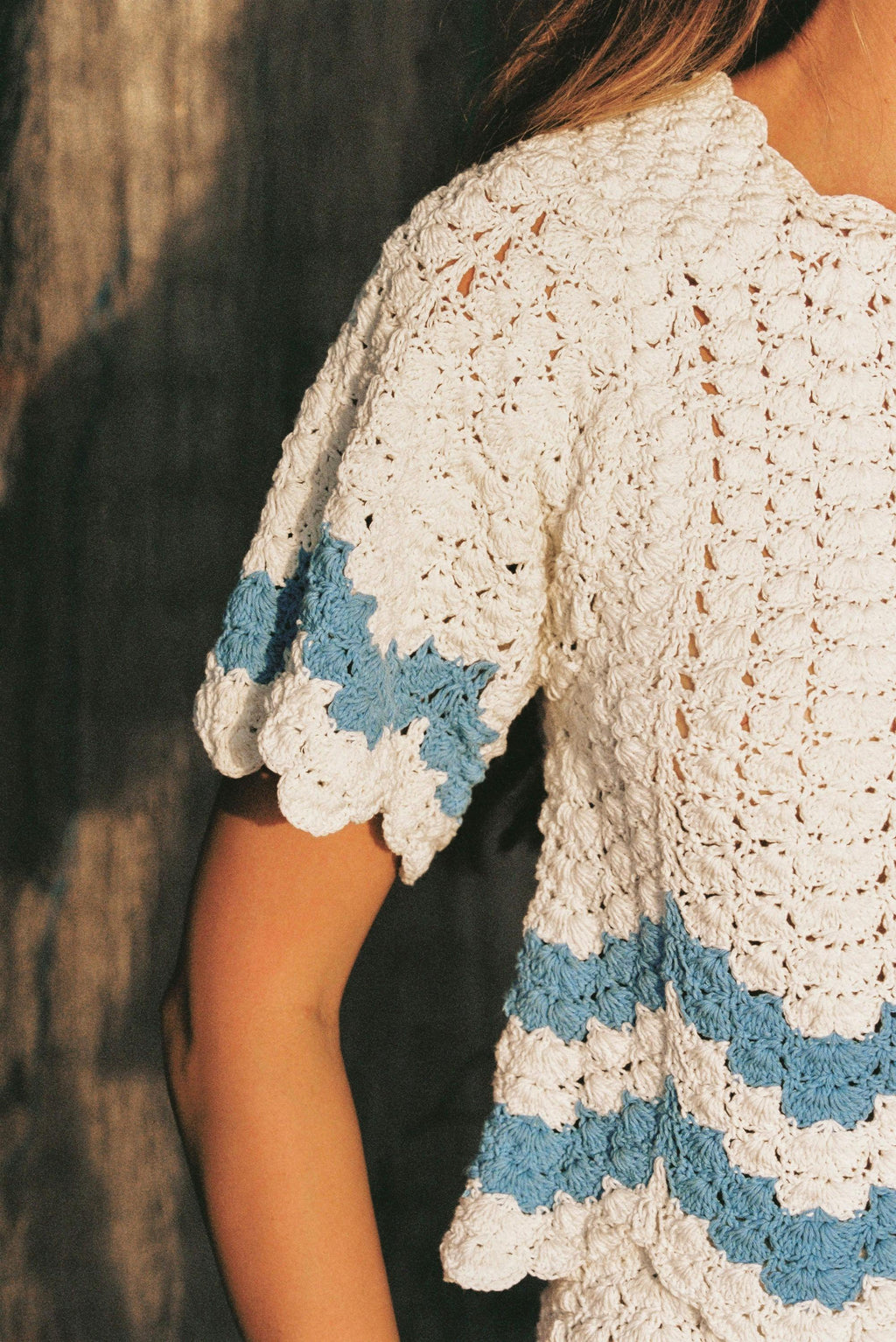 MONSOON CROCHET TOP - CREAM