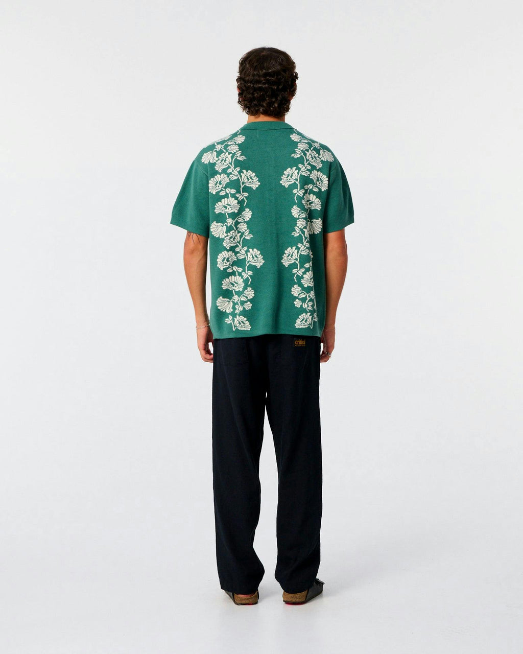 Peace Flower Knit - Dusty Green