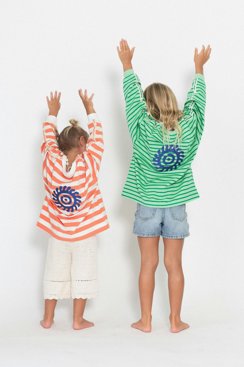 Kids Nautical Long Sleeve Tee - Shamrock Thin Stripe