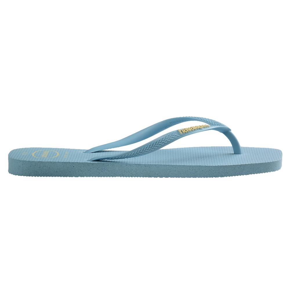 Slim Square Toe Logo Thongs