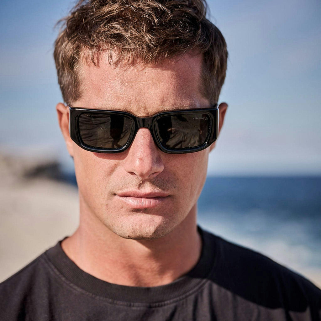 SoliTV Gloss Black | Green Polarised Bio Lens