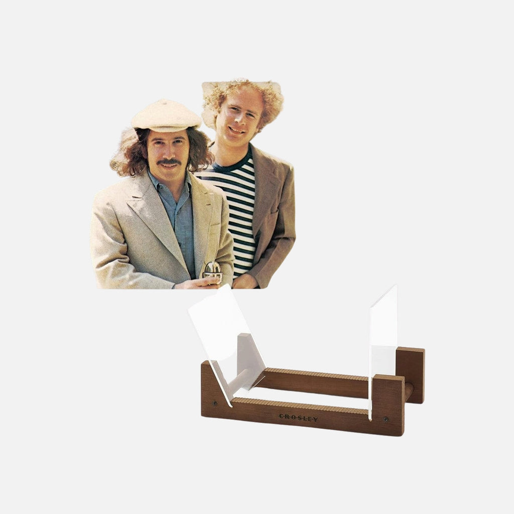 Simon & Garfunkel Greatest Hits Vinyl Album & Crosley Record Storage Display Stand