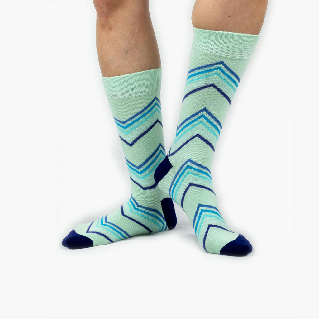 Teal Zig Zag