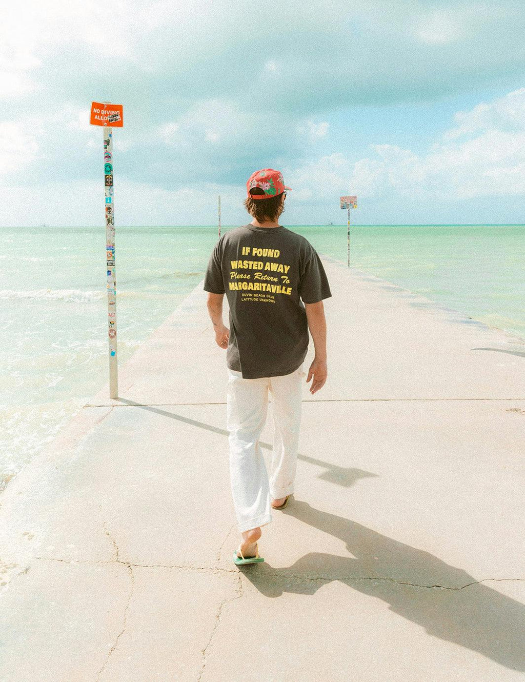Duvin x Margaritaville Please Return Tee - Black