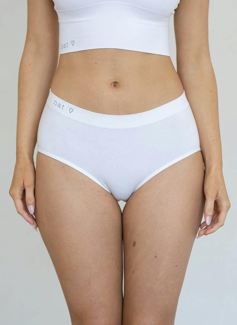 Classic Modal Full Brief Underwear 4 Pack - White